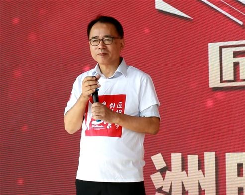 洲明科技首席運營官土橋昭人充滿活力的講話瞬間讓大家都元氣滿滿!